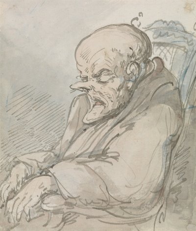 Porträt eines alten Mannes von Thomas Rowlandson